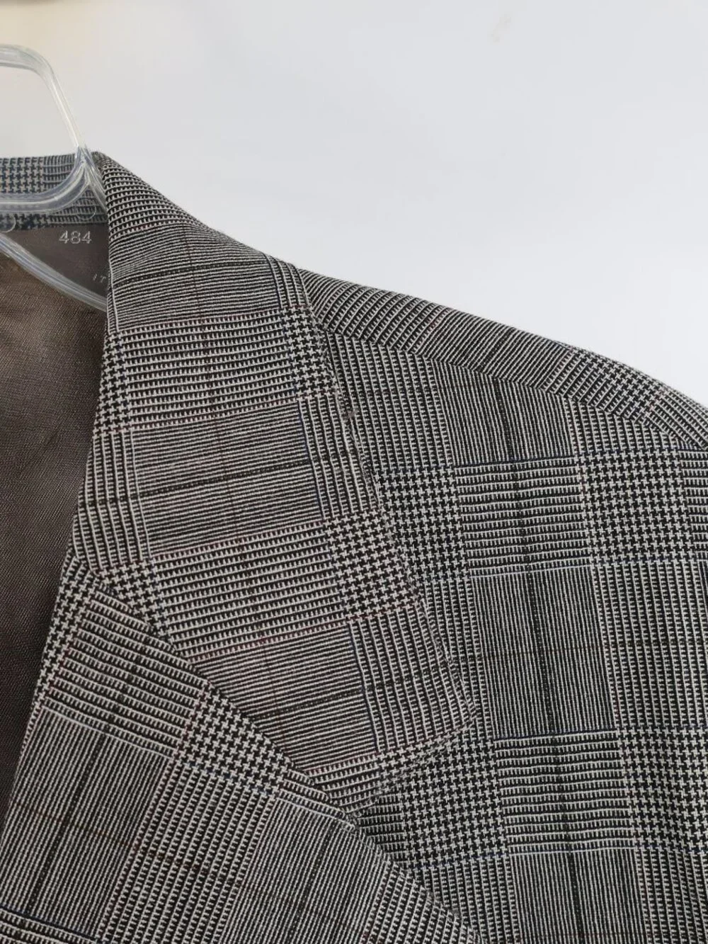 VTG Polo Ralph Lauren university Sport Coat Mens 44 Virgin Wool Plaid windowpane